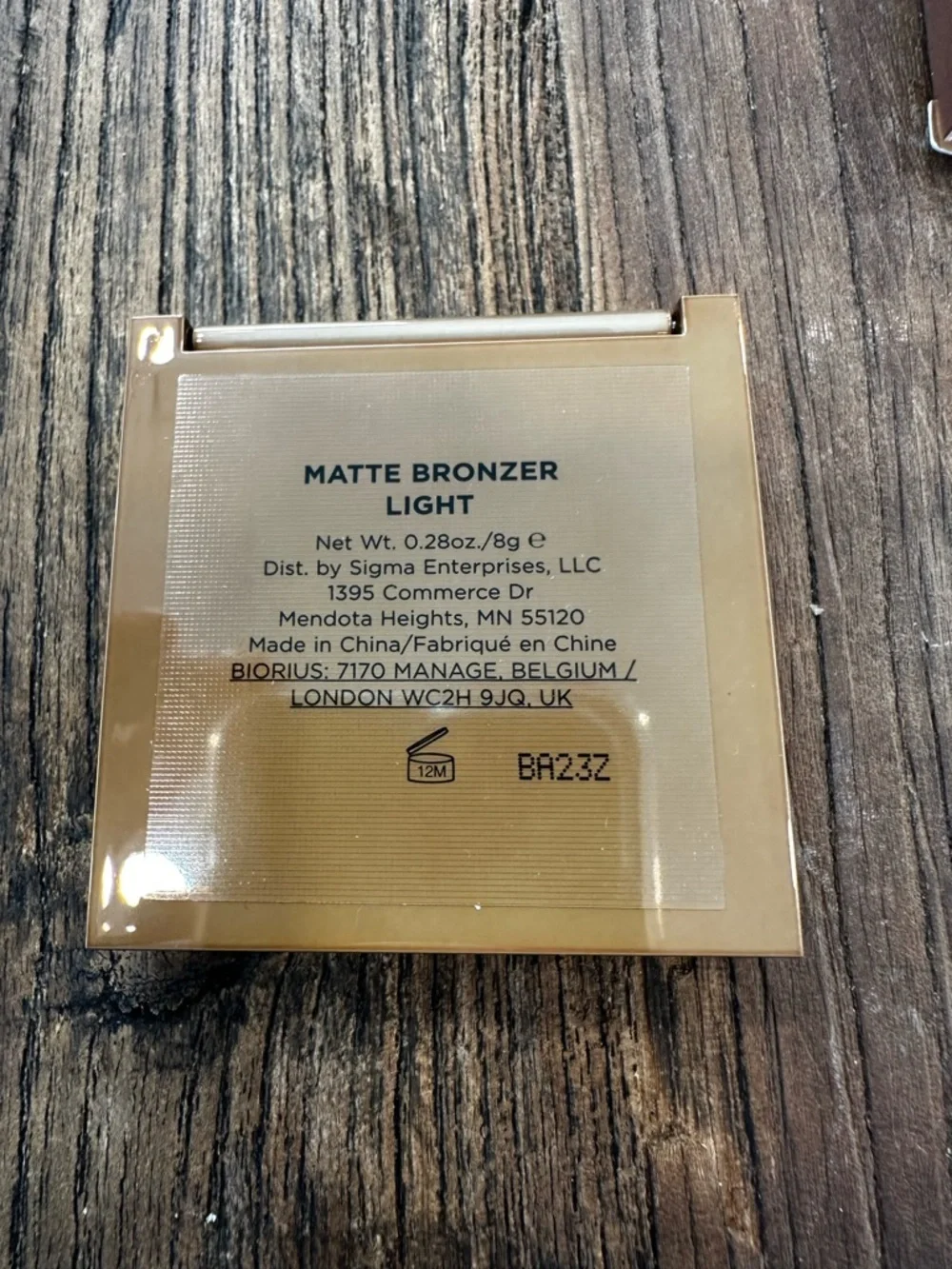 Sigma Beauty Matte Bronzer Medium - Brown Shimmer Compact